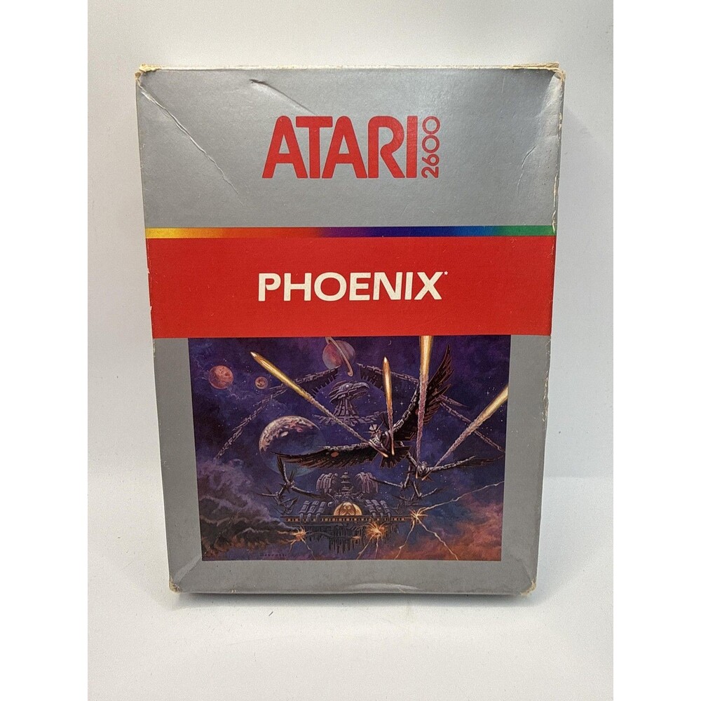 Phoenix Atari 2600 Game Complete CIB 1982 NTSC-U/C Arcade Shooter Atari TESTED
